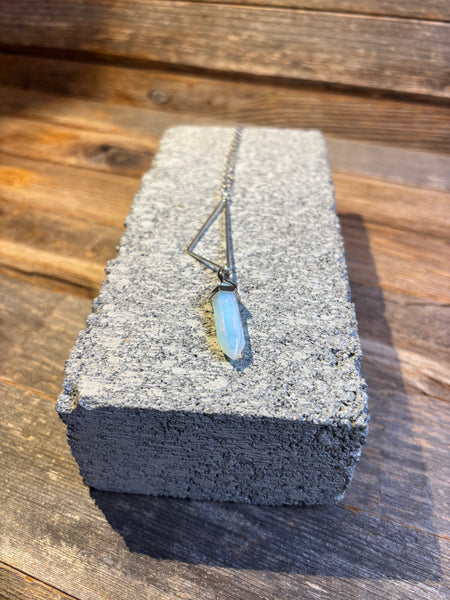 Opalite Crystal Point Necklace