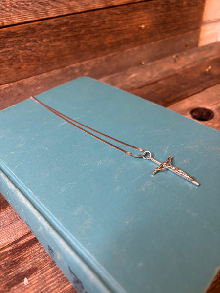 Silver Crucifix Necklace